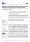 Research paper thumbnail of Preparation of Non-Toxic Fluorescent Peptide-Coated Silica/PEG Nanoparticles from Peptide-Block Copolymer Conjugates