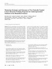 Research paper thumbnail of Mentoring Strategies and Outcomes of Two Federally Funded Cancer Research Training Programs for Underrepresented Students in the Biomedical Sciences