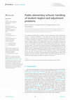 Research paper thumbnail of Public elementary schools' handling of student neglect and adjustment problems