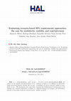 Research paper thumbnail of Evaluating scenario-based SPL requirements approaches: the case for modularity, stability and expressiveness