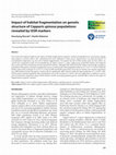 Research paper thumbnail of Impact of habitat fragmentation on genetic structure of Capparis spinosa populations revealed by ISSR markers