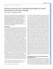 Research paper thumbnail of Retinal horizontal cells: challenging paradigms of neural development and cancer biology