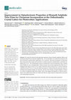 Research paper thumbnail of Improvement in Optoelectronic Properties of Bismuth Sulphide Thin Films by Chromium Incorporation at the Orthorhombic Crystal Lattice for Photovoltaic Applications