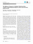 Research paper thumbnail of The Influence of Exposure of Cadmium Chloride and Zinc Chloride on Haemolymph and Digestive Gland Cells from Mytilus galloprovincialis