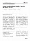 Research paper thumbnail of Greenbug (Schizaphis graminum) resistance in oat (Avena spp.) landraces from Asia