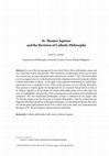 Research paper thumbnail of St. Thomas Aquinas and the Revision of Catholic Philosophy