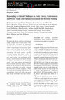 Research paper thumbnail of Responding to Global Challenges in Food, Energy, Environment and Water: Risks and Options Assessment for Decision-Making