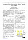 Research paper thumbnail of Modernization of Experimental Electric Vehicle Drive System