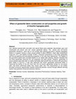 Research paper thumbnail of Effect of geotextile fabric construction on soil properties and growth of Arachis hypogaea plant