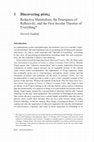 Research paper thumbnail of Discovering φύσις. Reductive Materialism, the Emergence of Reflexivity, and the First Secular Theories of Everything