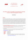 Research paper thumbnail of The Influence of the 73 Sects Ḥadīth on the Classification of Theological Sects in Islamic Heresiographical Literature