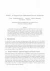 Research paper thumbnail of WebTP -A Transport-Layer Differentiated Services Architecture