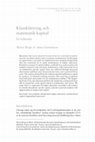 Research paper thumbnail of Klassklättring och matematik-kapital. En fallstudie