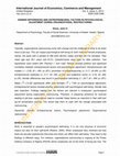 Research paper thumbnail of Gender differences and entrepreneurial factors in psychological adjustment during organizational restructuring