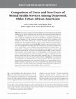 Research paper thumbnail of Comparison of users and non-users of mental health services among depressed, older, urban African Americans