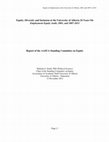 Research paper thumbnail of Equality, Diversity and Inclusion at the University of Alberta 24 Years On: Employment Equity Audit, 2001, and 2007-2011. Report of the AASUA Standing Committee on Equity