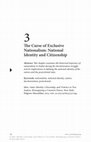 Research paper thumbnail of The Curse of Exclusive Nationalism: National Identity and Citizenship