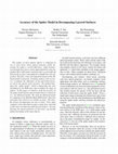 Research paper thumbnail of Accuracy of the spider model in decomposing layered surfaces