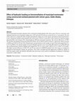 Research paper thumbnail of Effect of hydraulic loading on bioremediation of municipal wastewater using constructed wetland planted with vetiver grass, Addis Ababa, Ethiopia