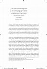 Research paper thumbnail of "The truth is what happened. It aint what come out of somebody's mouth": Truth, Realism, and Relativism in McCarthy's All the Pretty Horses