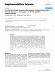 Research paper thumbnail of Implementation Science BioMed Central Debate