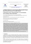 Research paper thumbnail of A Mobile Solution for Lateral Segment Photographed Images Based Deep Keratoconus Screening Method