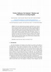 Research paper thumbnail of Twitter Influence On Students’ Mindset and Motivation in Learning English