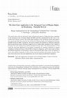 Research paper thumbnail of The Inter-State Application to the European Court of Human Rights in Strasbourg – Potential Revival