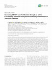 Research paper thumbnail of Increasing TB/HIV Case Notification through an Active Case-Finding Approach among Rural and Mining Communities in Northwest Tanzania