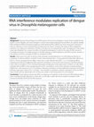 Research paper thumbnail of RNA interference modulates replication of dengue virus in Drosophila melanogaster cells