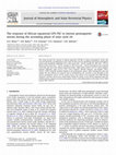 Research paper thumbnail of The response of African equatorial GPS-TEC to intense geomagnetic storms during the ascending phase of solar cycle 24