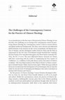 Research paper thumbnail of The Challenges of the Contemporary Context for the Practice of Chinese Theology