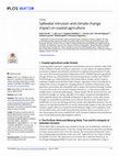 Research paper thumbnail of Saltwater intrusion and climate change impact on coastal agriculture