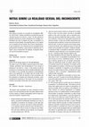 Research paper thumbnail of Notas sobre la realidad sexual del inconsciente