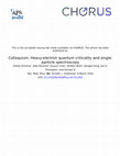 Research paper thumbnail of Colloquium : Heavy-electron quantum criticality and single-particle spectroscopy