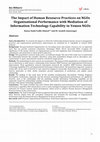 Research paper thumbnail of The Impact of Human Resource Practices on NGOs Organizational Performance with Mediation of Information Technology Capability in Yemen NGOs