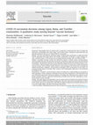 Research paper thumbnail of COVID-19 vaccination decisions among Gypsy, Roma, and Traveller communities: A qualitative study moving beyond ''vaccine hesitancy"