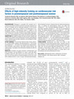 Research paper thumbnail of Effects of high-intensity training on cardiovascular risk factors in premenopausal and postmenopausal women