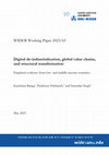 Research paper thumbnail of Digital de-industrialization, global value chains, and structural transformation: Empirical evidence from low- and middle-income countries