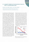 Research paper thumbnail of H 1 . Magnetic Order in the Pseudogap Phase of High-TC Superconductors