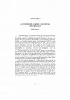 Research paper thumbnail of Autonomous Agency and Social Psychology