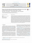 Research paper thumbnail of Energy and exergy analysis and multi-objective optimization of an air based building integrated photovoltaic/thermal (BIPV/T) system