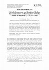 Research paper thumbnail of Christly Possession and Weakened Bodies: Reconsideration of the Function of Paul's Thorn in the Flesh (2 Cor. 12:7–10)