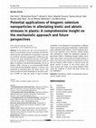 Research paper thumbnail of Potential applications of biogenic selenium nanoparticles in alleviating biotic and abiotic stresses in plants: A comprehensive insight on the mechanistic approach and future perspectives