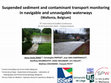 Research paper thumbnail of Suspended sediment and contaminant transport monitoring in navigable and unnavigable waterways (Wallonia, Belgium)