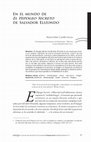 Research paper thumbnail of En el mundo de El Hipogeo Secreto de Salvador Elizondo