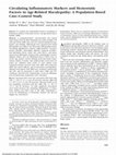 Research paper thumbnail of Circulating Inflammatory Markers and Hemostatic Factors in Age-Related Maculopathy: A Population-Based Case–Control Study