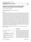 Research paper thumbnail of Simulating soil CO2 emissions under present and climate change conditions in selected vegetation covers of a semiarid region