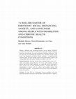 Research paper thumbnail of “A Rollercoaster of Emotions”: Social Distancing, Anxiety, and Loneliness Among People With Disabilities and Chronic Health Conditions