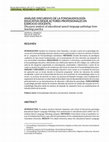 Research paper thumbnail of Análisis Discursivo De La Fonoaudiología Educativa Desde Actores Profesionales en Ejercicio Docente